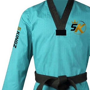 Uniformes de Taekwondo Blancos Personalizados de Fábrica WTF Karate Judo Dobok Poliéster/Algodón Ligeros y Transpirables Unisex Manga Larga - Product Image 6