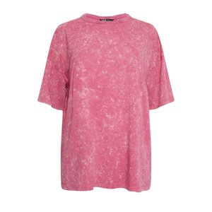 Women Casual Acid Wash O-Neck T-Shirt Wholesale High Quality Custom Digital Printing Loose Fit Pockets Fitness Durable Workout - Product Image 2