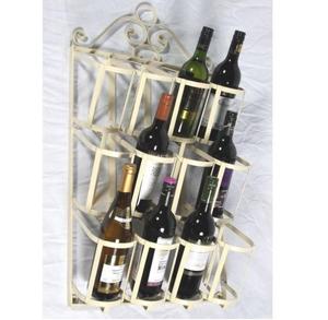 Porte-bouteilles mural en métal, support à verres, étagère murale multifonction en métal pour la maison, le bar, la cuisine, la salle à manger - Product Image 5