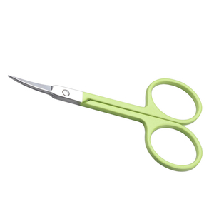 Durable Stylish Green Handle Sharp Curved Cuticle And <b>Nail</b> <b>Scissors</b> Stainless Steel Blade <b>For</b> <b>Nail</b> Art <b>For</b> Wholesale Rate - Product Image 1