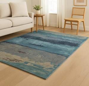 Tapis moderne en laine et soie noué à la main, couleur unie, écologique, antidérapant, en latex, adapté aux animaux domestiques, 1 pièce, usage commercial, résistant à la saleté - Product Image 1