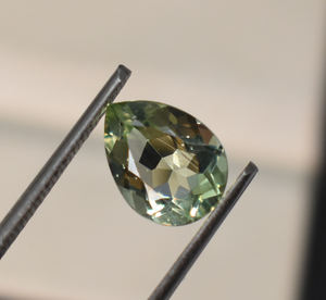 ลูกแพร์อเมทิสต์สีเขียวสำหรับห้องทดลองอัญมณีเจียระไนแบบหลวมขนาด5X3มม. ถึง9X6มม. ปรับเทียบสำหรับเครื่องประดับ - Product Image 5