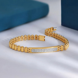 Pulsera de Lujo con Eslabones de Diamantes - Product Image 4
