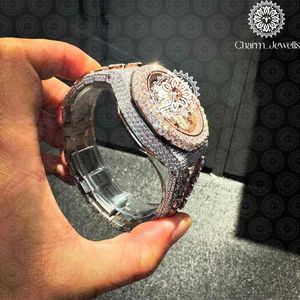 Charm_Jewells Luxury Women's Stainless Steel <b>Watch</b> 38mm Round <b>Case</b> Analog Quartz Movement Diamond Encrusted Folding Clasp - Product Image 1