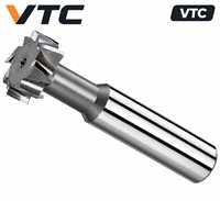 Fraise en carbure à 6 dents, longueur de coupe 80 mm, non revêtue, pour usinage en CNC