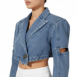 Chaqueta Vaquera para Mujer, Estampada, Personalizada, OEM, al por Mayor - Product Image 3