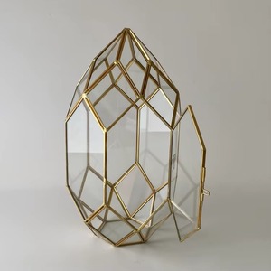 Terrario de Vidrio con Forma Única para Decoración de Mesa de Sala de Estar Moderna y Presentación Interior Elegante en Hogares Contemporáneos - Product Image 1