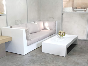 Wholesaler Lightweight concrete <b>sofa</b> patio <b>sofa</b> <b>bed</b> set for Villa Resort Balcony Patio Living Room Use - Product Image 1