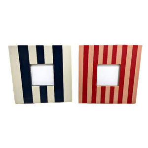 Marco de Fotos de Madera Hecho a Mano con Diseño de Bloques de Madera Natural y Marfil, Decoración Minimalista Contemporánea para el Hogar - Product Image 4