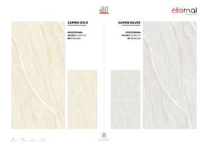 Carreaux de porcelaine de haute qualité 60x120cm 600x1200mm 24x48 finition brillante grand format surface premium pour intérieurs de luxe - Product Image 2