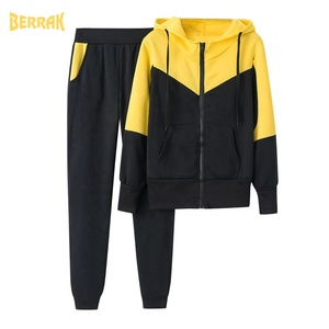 ชุดวอร์มผู้หญิง2ชิ้น,ชุดวอร์มเสื้อวอร์มกางเกงสีพื้น - Product Image 2