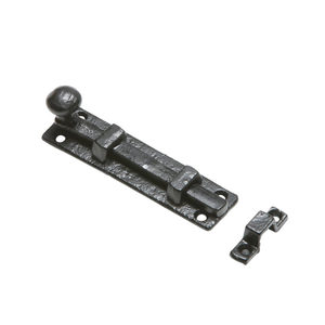 Coshik Exports Black Cast Iron Tower Bolt Heavy Duty Door <b>Window</b> <b>Latch</b> Antique Style Hardware for Shed Gate - Product Image 2
