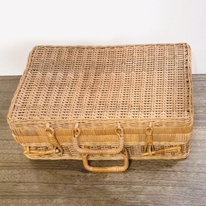 Maleta de ratán personalizada a precio económico, cesta de viaje para maquillaje, maletas versátiles para almacenamiento. - Product Image 1