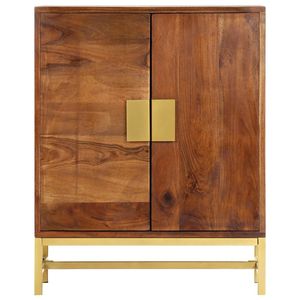 23.6 della credenza in legno massello di Acacia \ "x13.8 \" x29.5 \ "unità di archiviazione elegante e durevole - Product Image 2