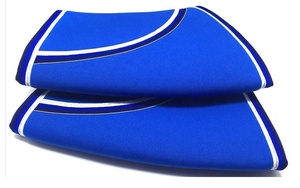 Customization 5MM Bodybuilding <b>Knee</b> Sleeves Blue Elastic <b>Knee</b> Sleeve For Men Solid Color Polyester <b>Support</b> <b>Compression</b> Fit - Product Image 3