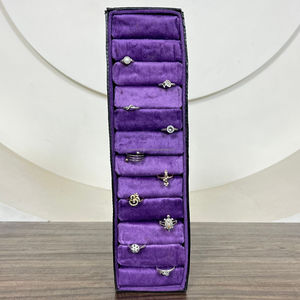 Women Luxury Fashion Portable Hand <b>Tooled</b> Genuine Jewelry Ring Display Organizer Box Stand Holder Earring Storage <b>Case</b> Showcase - Product Image 6