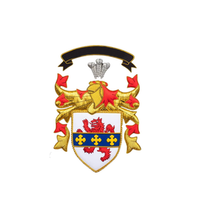 Écussons brodés personnalisés de qualité supérieure avec armoiries familiales à vendre – Écusson en tissu brodé à la main sur mesure - Product Image 1