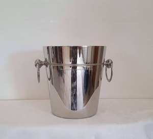 Seau à glace en acier inoxydable poli, écologique, personnalisé, pour camping, bar, restaurant, refroidisseur de bouteilles de vin, 10L - Product Image 1