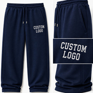 Custom Logo Front <b>Men's</b> <b>Navy</b> Hooded <b>Fleece</b> Oversized Sweatshirt Puff Printed Breathable Casual Autumn Wear - Product Image 4