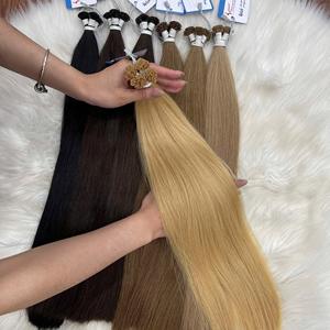 Meilleures extensions de cheveux vietnamiens 100% naturels de haute qualité, à pointe plate en kératine, lisses et prêtes à être expédiées. - Product Image 5