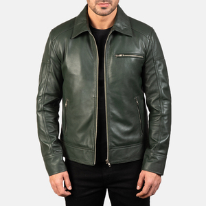Chaqueta de Cuero Texturizado de Invierno de Alta Gama, Cierre de Cremallera, a la Moda, Cálida, Elegante, Cómoda, Acabado Suave, Precio al por Mayor - Product Image 1