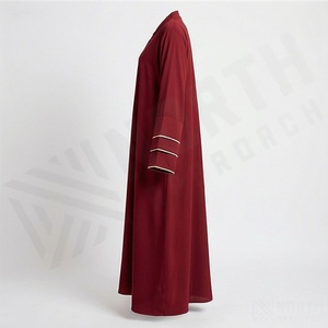 Abaya para Mujer, Vestido Musulmán de Alta Calidad, Diseño de Color Personalizado, Teñido, Tela Suave y Cómoda, Ropa Islámica Modesta - Product Image 3