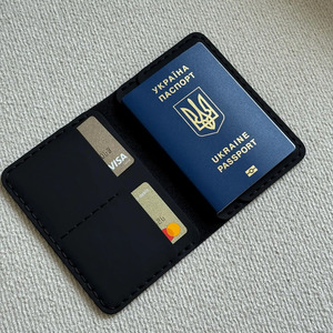 Handmade Leather Passport <b>Wallet</b> Travel <b>Document</b> Holder RFID Protection Large Capacity Card Organizer Custom Branding for sale - Product Image 6