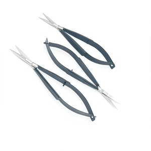 Hot Sale Eye Brow Professional Micro Scissors 4.5" Straight Castroviejo <b>Stitch</b> Cutting Embroidery Spring Action extra sharp - Product Image 5