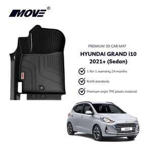 Tapis de véhicule TPE toutes saisons antidérapants personnalisés de haute qualité pour Hyundai Grand I10 2021 + doublures intérieures durables - Product Image 2