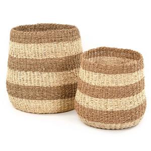 Juego de 2 Cestas de Mimbre en 2 Colores, Cesta de Almacenamiento Hecha a Mano, Venta al por Mayor, Ecológica, Hecha en Vietnam - Product Image 6