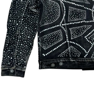Factory Supply Wholesale Men's Custom Denim <b>Jacket</b> Winter Work Sportswear Casual Cotton Material Men's Denim <b>Rhinestone</b> <b>Jacket</b> - Product Image 4