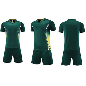 Ensemble de maillots de football sublimés pour hommes, col en V, manches courtes, couleur dégradée, respirant, anti-transpiration, kit sportif - Product Image 3