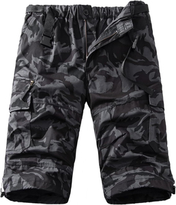 2026 Wholesale 100% Cotton <b>Camo</b> <b>Cargo</b> <b>Shorts</b> for Men Summer Wear Breathable Casual High Street Multi-Pocket Elastic <b>Short</b> Unisex - Product Image 1