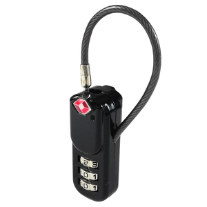 Durable <b>TSA</b> Approved Waterproof Zinc Alloy Lock with Resettable 3-Digit Password Combo - Product Image 6