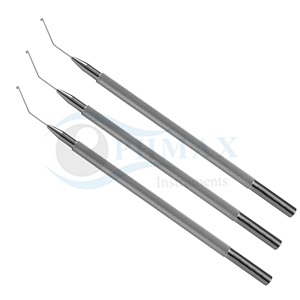 Manipulador de Lentes Oftálmicas de Alta Calidad, Modelo Push-Pull, Gancho Kuglen, Gancho para Iris y Manipulador de Lentes Angulado de Acero Inoxidable - Product Image 5