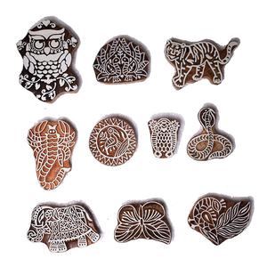 Sello de madera de bloque impreso con diseño de Escorpio para uso decorativo - Product Image 3