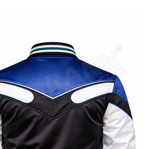 Chaqueta de Invierno Informal para Uso Diario, Chaqueta Varsity de Satén, Transpirable y Cómoda, Chaqueta Varsity de Satén - Product Image 5