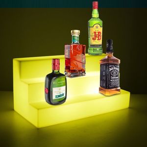 Soporte de exhibición de botella de vino de acrílico LED RGB más vendido: soporte iluminado elegante para decoración del hogar y vitrinas de sala de exposición - Product Image 1