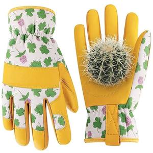 High Quality Women & Men Breathable Waterproof Leather Anti-Slip Anti-Cut Gardening <b>Gloves</b> for Rose Weeding and Digging - Product Image 2