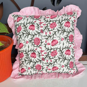 Vente Flash : Housse de Coussin et Oreiller à Volants Bleu Aqua, Style Vintage Moderne de Luxe, Motif à Carreaux, Décoration Maison, Chambre, Canapé - Product Image 1