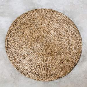 Alfombra Acolchada de Jacinto de Agua Natural Hecha a Mano para Decoración del Hogar, Auto, Camping y Picnic - Product Image 5