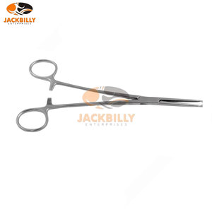 เครื่องมือผ่าตัดสแตนเลสคุณภาพสูง BENGOLEA ขนาด 20.0 ซม. คีมหนีบหลอดเลือดแบบตรง 1x2 ซี่ฟัน สำหรับจับหลอดเลือดด้วยมือ - Product Image 2