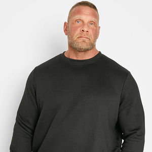 Novedad 2026: Conjunto Deportivo Personalizado de Talla Grande, Color Negro, Cuello Redondo, Diseño Ajustado, Crea Tu Propio Chándal Deportivo Unisex - Product Image 2