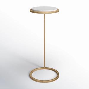 Mesa de Centro de Lujo de Dos Niveles con Plataformas Redondas Elevadas, Estructura Curva Elegante y Base Resistente para Hogares y Bares con Estilo - Product Image 4