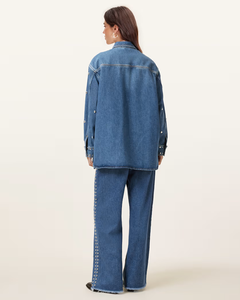 กางเกงยีนส์เดนิมสไตล์สตรีทสำหรับผู้หญิง รับทำโลโก้ OEM คอลเลคชั่นทุกฤดูกาล คุณภาพสูง - Product Image 5