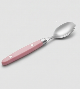 Ensemble de couverts modernes en acier inoxydable avec poignée rose, compatibles lave-vaisselle, pour le camping et les voyages - Product Image 4