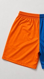 <b>Men's</b> <b>Orange</b> Blue Printed Cargo <b>Shorts</b> Drawstring Quick Dry Eco-Friendly Breathable Sublimation Design Casual Mid Waist Pockets - Product Image 4