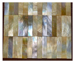 Pierres ovales polies en nacre naturelle de haute qualité, écologiques, pour la fabrication de bijoux de luxe, d'ornements et d'objets de collection d'art - Product Image 3