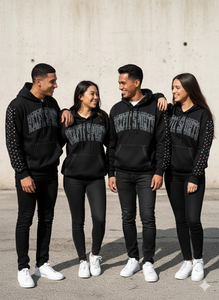 Heavyweight French Terry <b>Hoodies</b> Custom Rhinestone Screen Printing Customer Most Demands Solid Color Unisex <b>Zipper</b> <b>Hoodies</b> - Product Image 4