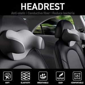 Oreiller de voiture Soutien cervical Soulagement de la douleur du cou Mousse à mémoire de forme en U Antidérapant Lavable Ajustement universel Appui-tête - Product Image 5